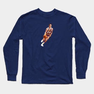 Jerry West Pixel Long Sleeve T-Shirt